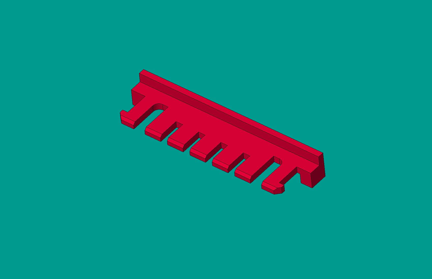 2.0間距，A2008S-7鎖片紅色