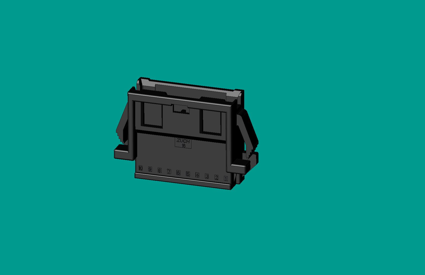 2.0間距，PNIRR-10V-S(帶鎖定面板)黑色