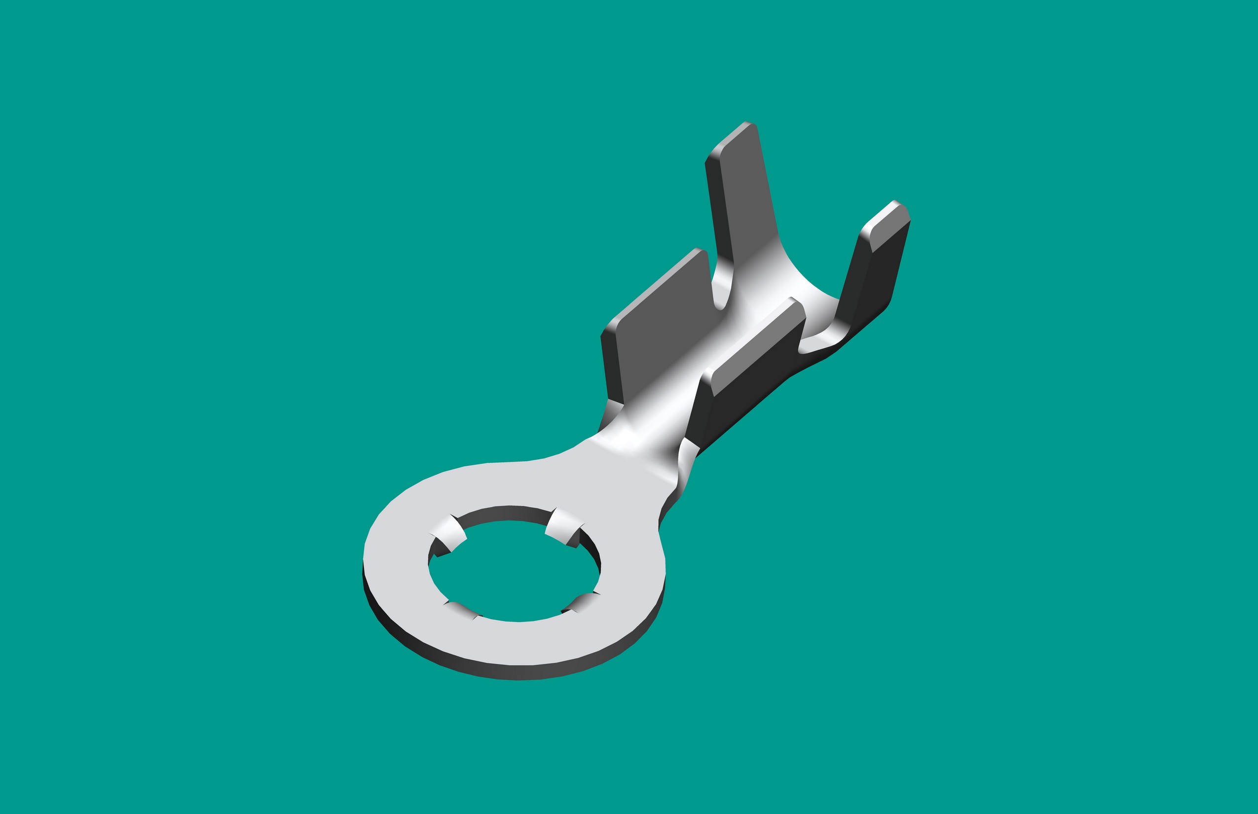 4.3*7.5*0.7四齒接地片